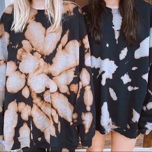 Tie-dye Bleached Sweatshirt